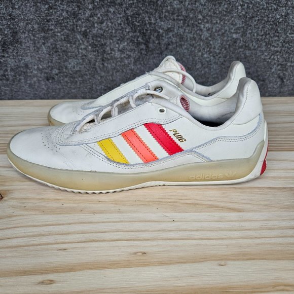 Adidas Puig Shoe in Cream, Yellow, Orange and Vivid Red - Picture 8 of 15